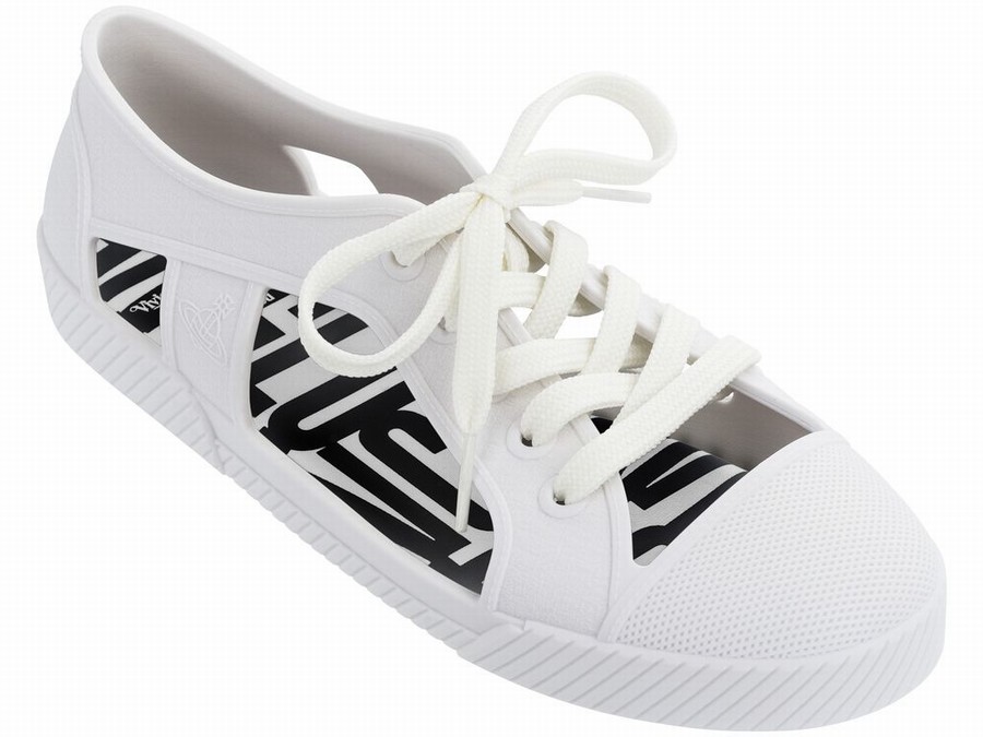 Zapatillas Melissa Vivienne Westwood Brighton Mujer - Blancas - Argentina PEX-297145